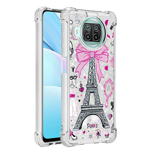 Silicone Candy Rubber TPU Bling-Bling Soft Case Cover S03 for Xiaomi Mi 10T Lite 5G Pink