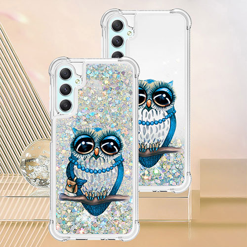 Silicone Candy Rubber TPU Bling-Bling Soft Case Cover YB1 for Samsung Galaxy A24 4G Mixed