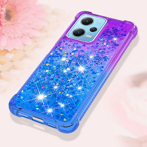 Silicone Candy Rubber TPU Bling-Bling Soft Case Cover YB2 for Xiaomi Redmi Note 12 5G Purple
