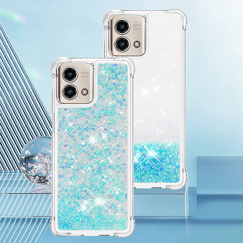 Silicone Candy Rubber TPU Bling-Bling Soft Case Cover YB3 for Motorola Moto G Stylus (2023) 4G Sky Blue