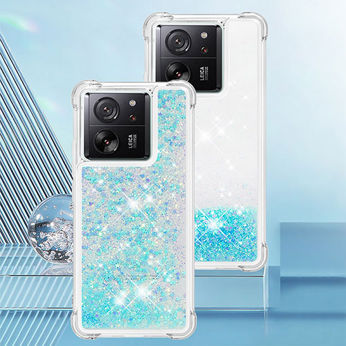 Silicone Candy Rubber TPU Bling-Bling Soft Case Cover YB3 for Xiaomi Mi 13T 5G Sky Blue