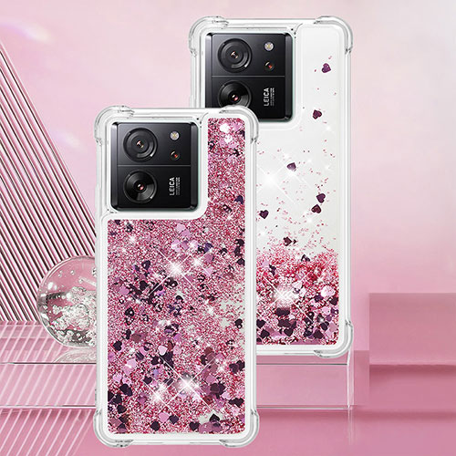 Silicone Candy Rubber TPU Bling-Bling Soft Case Cover YB3 for Xiaomi Mi 13T Pro 5G Clove Purple