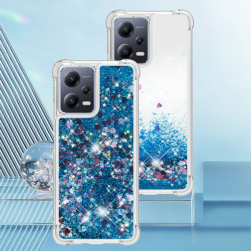 Silicone Candy Rubber TPU Bling-Bling Soft Case Cover YB3 for Xiaomi Redmi Note 12 Pro 5G Blue