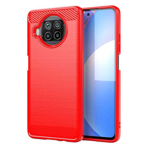 Silicone Candy Rubber TPU Line Soft Case Cover C01 for Xiaomi Mi 10T Lite 5G Red