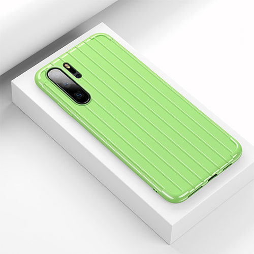 Silicone Candy Rubber TPU Line Soft Case Cover C02 for Huawei P30 Pro New Edition Green