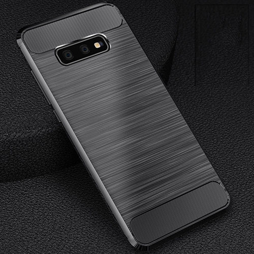 Silicone Candy Rubber TPU Line Soft Case Cover C02 for Samsung Galaxy S10e Gray