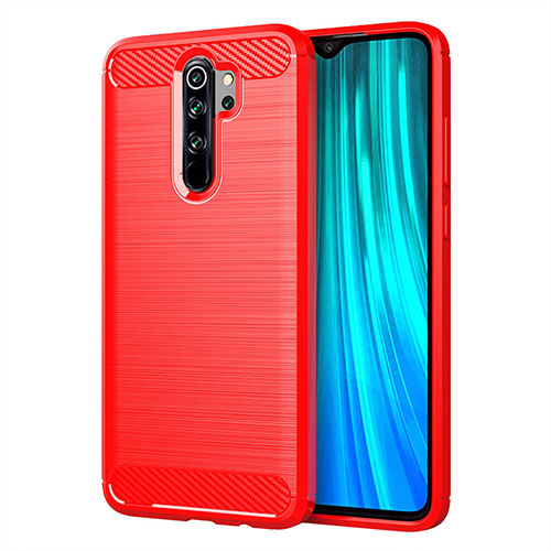 Silicone Candy Rubber TPU Line Soft Case Cover C03 for Xiaomi Redmi Note 8 Pro Red