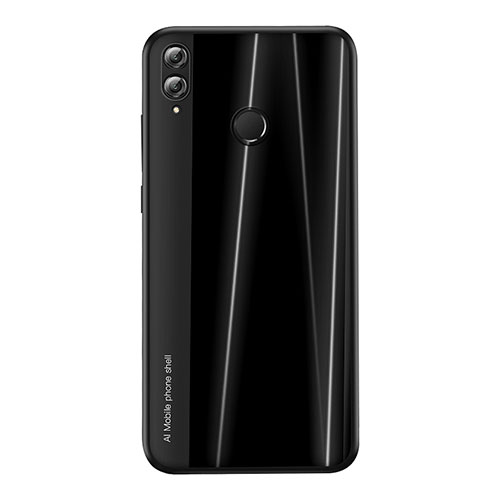 Silicone Candy Rubber TPU Line Soft Case Cover for Huawei Honor 8X Black