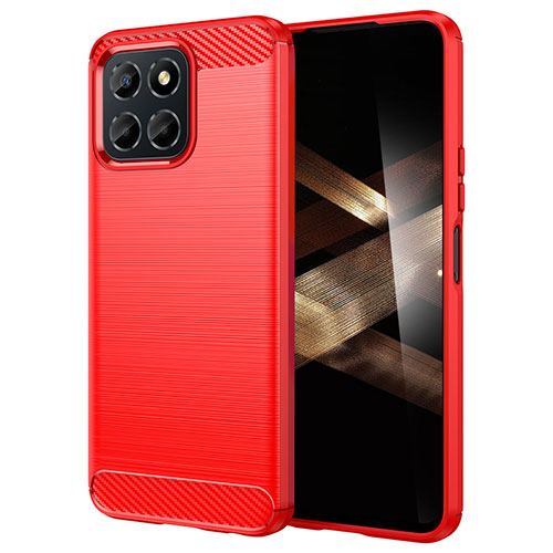 Silicone Candy Rubber TPU Line Soft Case Cover for Huawei Honor X8b Red