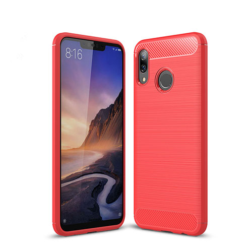 Silicone Candy Rubber TPU Line Soft Case Cover for Huawei Nova 3e Red