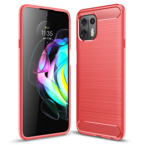 Silicone Candy Rubber TPU Line Soft Case Cover for Motorola Moto Edge 20 Lite 5G Red