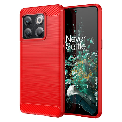 Silicone Candy Rubber TPU Line Soft Case Cover for OnePlus Ace Pro 5G Red