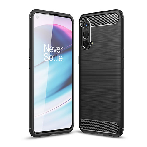 Silicone Candy Rubber TPU Line Soft Case Cover for OnePlus Nord CE 5G Black