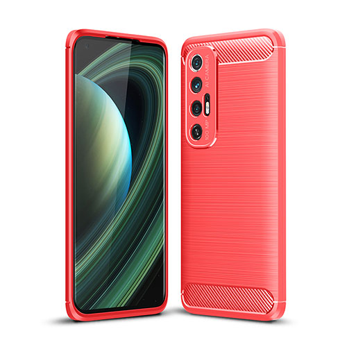 Silicone Candy Rubber TPU Line Soft Case Cover for Xiaomi Mi 10S 5G Red