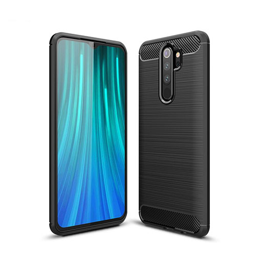 Silicone Candy Rubber TPU Line Soft Case Cover for Xiaomi Redmi Note 8 Pro Black