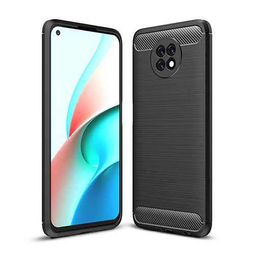 Silicone Candy Rubber TPU Line Soft Case Cover for Xiaomi Redmi Note 9T 5G Black