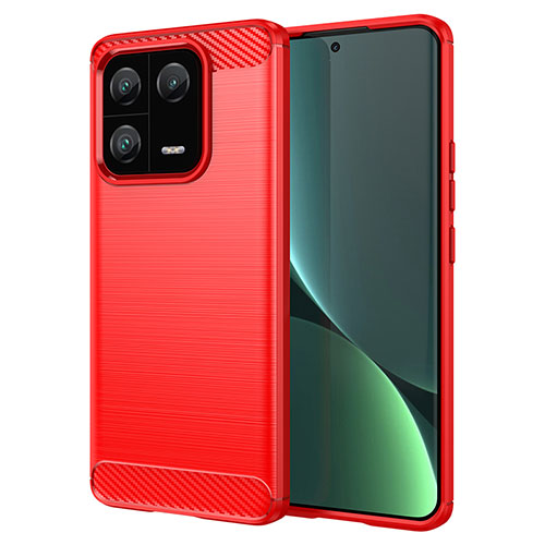 Silicone Candy Rubber TPU Line Soft Case Cover MF1 for Xiaomi Mi 13 Pro 5G Red