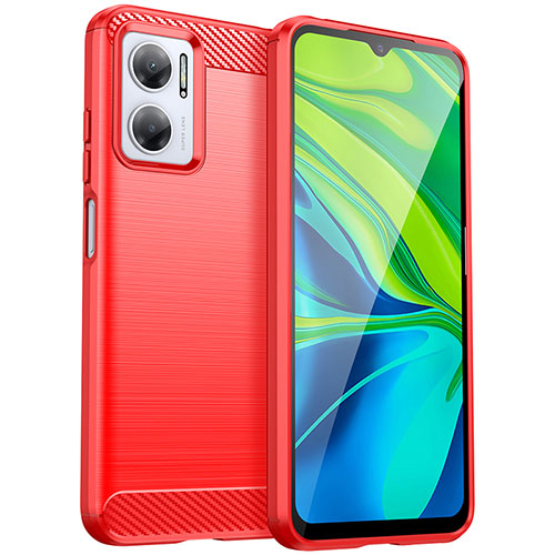 Silicone Candy Rubber TPU Line Soft Case Cover MF1 for Xiaomi Redmi 11 Prime 5G Red