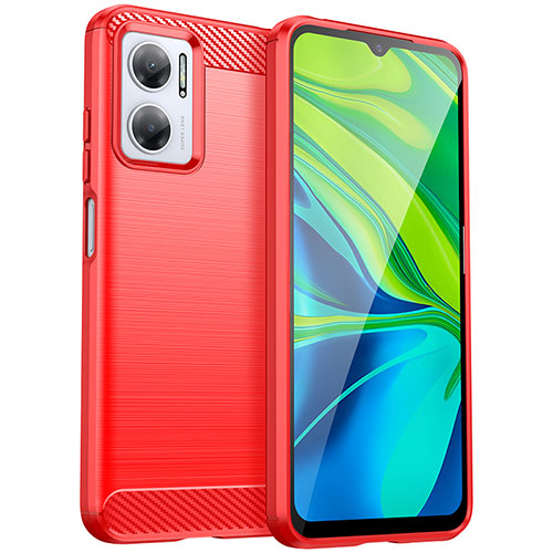 Silicone Candy Rubber TPU Line Soft Case Cover MF1 for Xiaomi Redmi Note 11E 5G Red