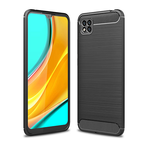 Silicone Candy Rubber TPU Line Soft Case Cover WL1 for Xiaomi Redmi 9C Black