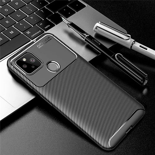 Silicone Candy Rubber TPU Twill Soft Case Cover S01 for Google Pixel 5 Black