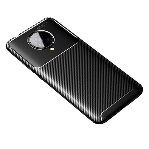 Silicone Candy Rubber TPU Twill Soft Case Cover Y01 for Xiaomi Poco F2 Pro Black