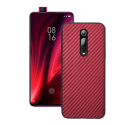 Silicone Candy Rubber TPU Twill Soft Case Cover Y01 for Xiaomi Redmi K20 Pro Red