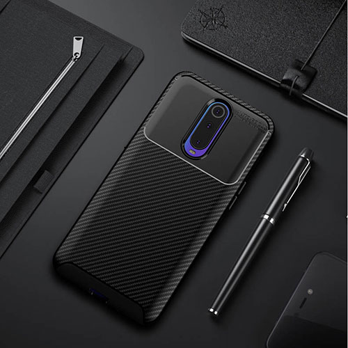 Silicone Candy Rubber TPU Twill Soft Case Cover Y02 for Oppo RX17 Pro Black