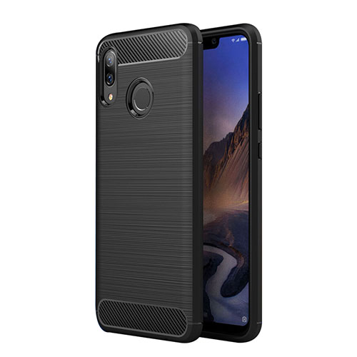 Silicone Candy Rubber TPU Twill Soft Case for Huawei Nova 3i Black