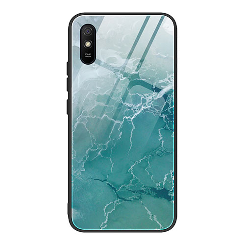 Silicone Frame Fashionable Pattern Mirror Case Cover JM1 for Xiaomi Redmi 9A Green