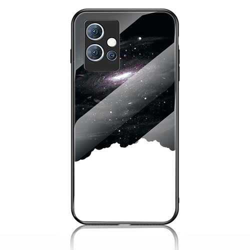 Silicone Frame Fashionable Pattern Mirror Case Cover LS1 for Vivo Y33e 5G Black