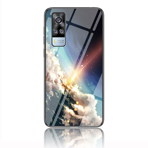 Silicone Frame Fashionable Pattern Mirror Case Cover LS2 for Vivo Y31 (2021) Mixed