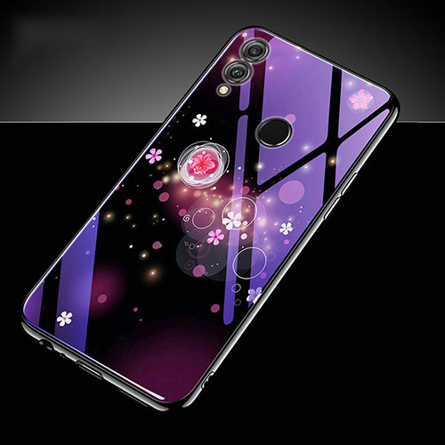 Silicone Frame Fashionable Pattern Mirror Case Cover S04 for Huawei Honor 10 Lite Pink