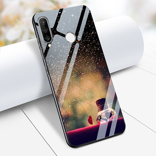 Silicone Frame Fashionable Pattern Mirror Case S03 for Huawei P30 Lite Mixed