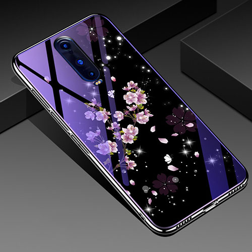 Silicone Frame Flowers Mirror Case Cover for Oppo RX17 Pro Mixed