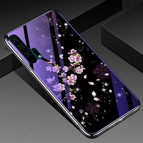 Silicone Frame Flowers Mirror Case Cover K02 for Huawei Honor 20 Pro Mixed