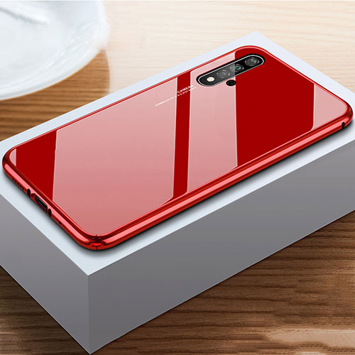 Silicone Frame Mirror Case Cover for Huawei Honor 20 Red