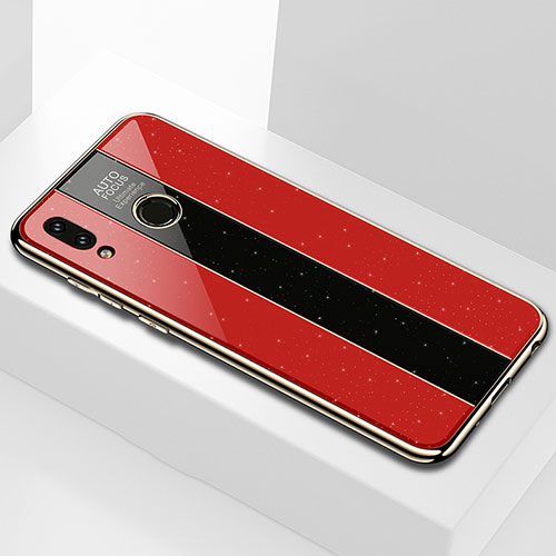 Silicone Frame Mirror Case Cover for Huawei Honor View 10 Lite Red