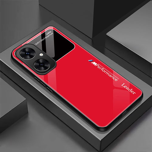 Silicone Frame Mirror Case Cover for Huawei Nova 11i Red