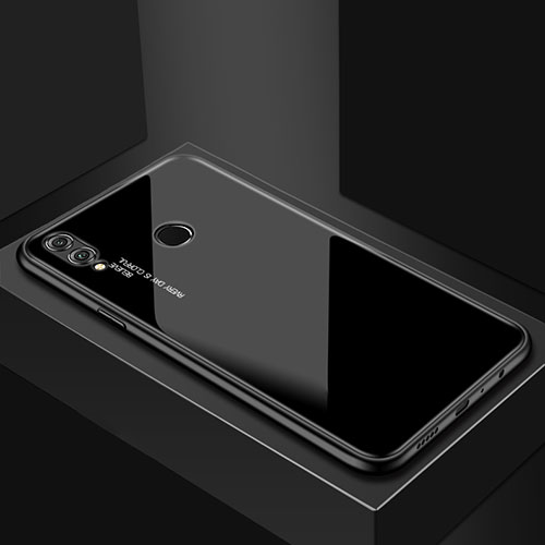 Silicone Frame Mirror Case Cover for Huawei P Smart (2019) Black