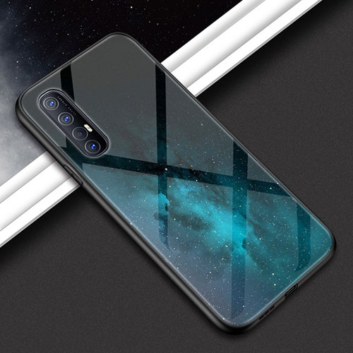 Silicone Frame Mirror Case Cover for Oppo Reno3 Pro Green