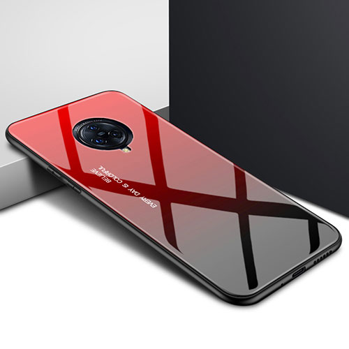 Silicone Frame Mirror Case Cover for Vivo Nex 3 Red