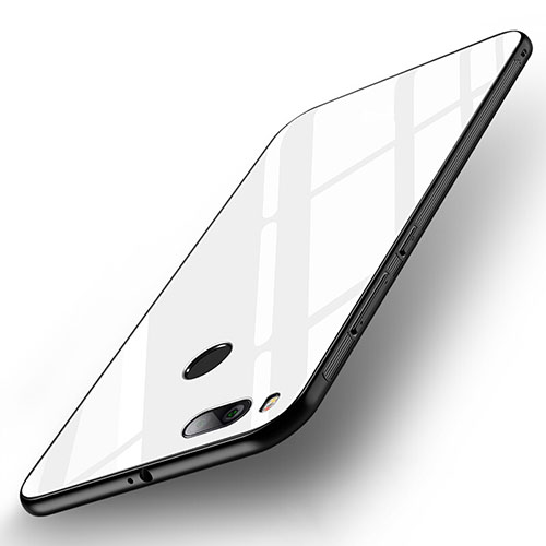 Silicone Frame Mirror Case Cover for Xiaomi Mi 5X White