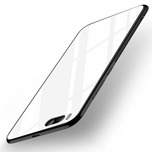 Silicone Frame Mirror Case Cover for Xiaomi Mi 6 White