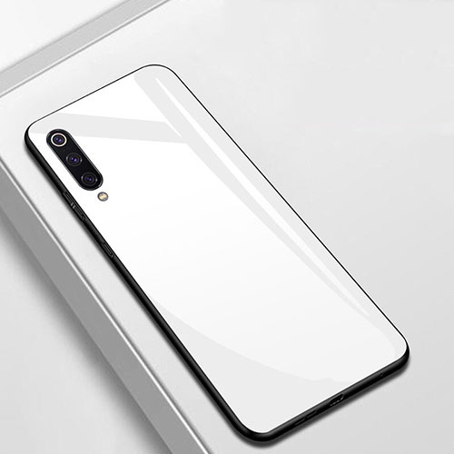 Silicone Frame Mirror Case Cover for Xiaomi Mi A3 White