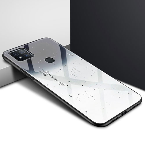 Silicone Frame Mirror Case Cover for Xiaomi POCO C31 Gray