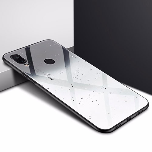 Silicone Frame Mirror Case Cover for Xiaomi Redmi 7 Gray