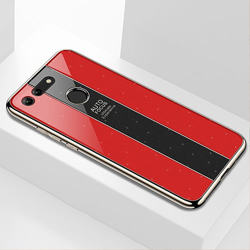 Silicone Frame Mirror Case Cover K01 for Huawei Honor V20 Red