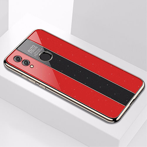 Silicone Frame Mirror Case Cover M01 for Huawei Honor 10 Lite Red