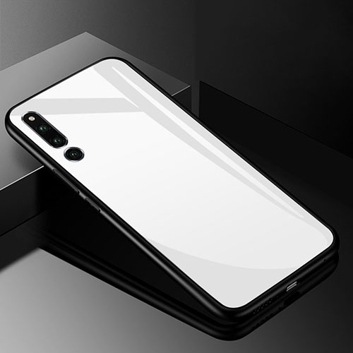 Silicone Frame Mirror Case Cover M01 for Huawei Honor Magic 2 White